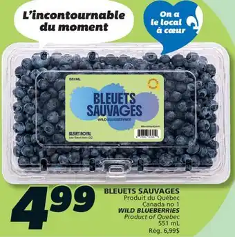 IGA WILD BLUEBERRIES offer