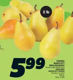 IGA ORGANIC BARTLETT PEARS offer
