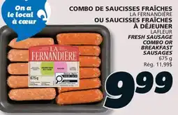 IGA LA FERNANDIÈRE FRESH SAUSAGE COMBO offer