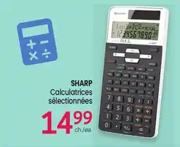 Uniprix SHARP Calculatrices sélectionnées offer