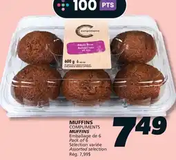 IGA COMPLIMENTS MUFFINS offer
