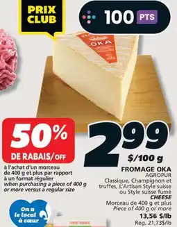 IGA AGROPUR CHEESE offer