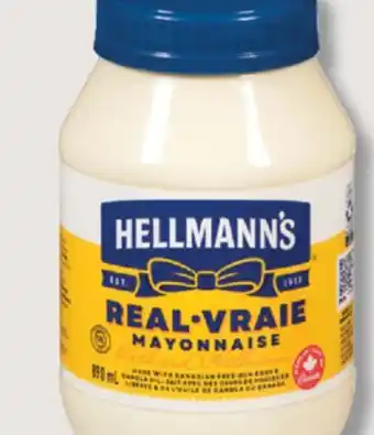 IGA HELLMANN'S MAYONNAISE OR MAYONNAISE TYPE DRESSING offer