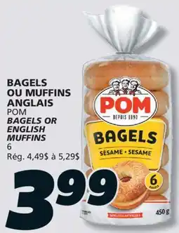 IGA POM BAGELS offer
