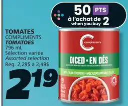 IGA COMPLIMENTS TOMATOES offer