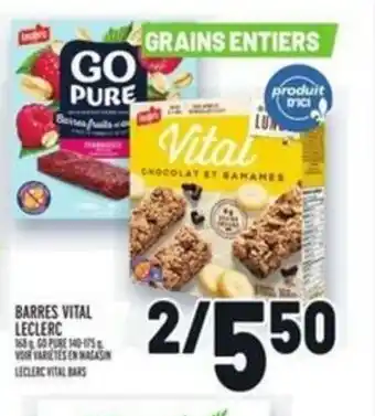 Metro Barres Vital Leclerc offer