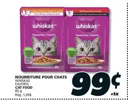 IGA WHISKAS FAVORIS CAT FOOD offer