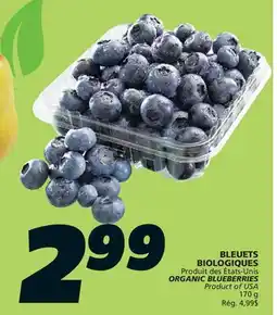 IGA ORGANIC BLUEBERRIES offer