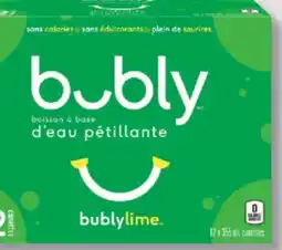 IGA BUBLY SPARKLING WATER-BASED DRINK OR CARBONATED NATURAL SPRING WATER offer