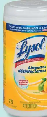 IGA LYSOL CLEANER, DISINFECTANT OR DISINFECTING WIPES offer