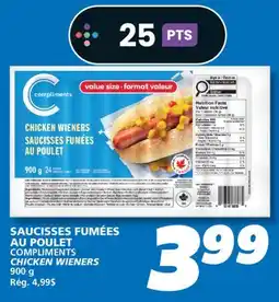 IGA COMPLIMENTS CHICKEN WIENERS offer