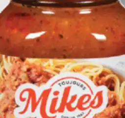 IGA MIKES PASTA SAUCE offer