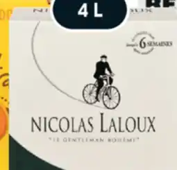 IGA NICOLAS LALOUX WHITE OR RED WINE offer