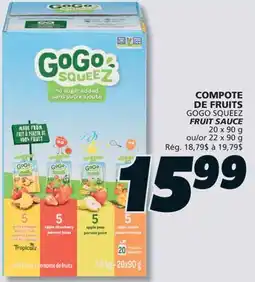 IGA GOGO SQUEEZ FRUIT SAUCE offer