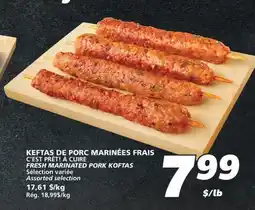 IGA C'EST PRÊT! À CUIRE FRESH MARINATED PORK KOFTAS offer
