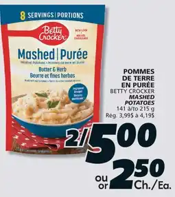 IGA BETTY CROCKER MASHED POTATOES offer
