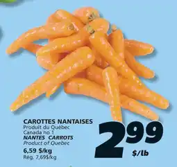 IGA NANTES CARROTS offer