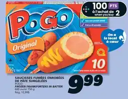 IGA POGO FROZEN FRANKFURTERS IN BATTER offer