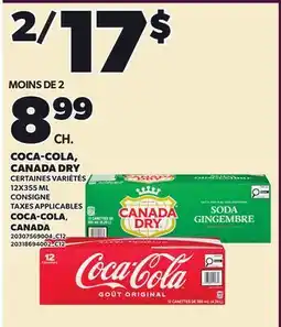 Provigo COCA-COLA, CANADA DRY | COCA-COLA,, CANADA offer