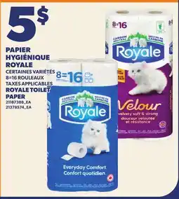 Provigo PAPIER HYGIÉNIQUE ROYALE | ROYALE TOILET PAPER, 8=16 ROULEAUX offer