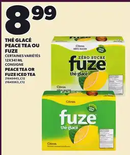 Provigo THÉ GLACÉ PEACE TEA OU FUZE | PEACE TEA OR FUZE ICED TEA offer