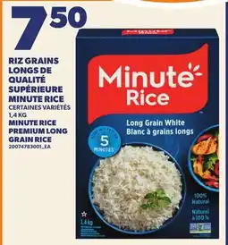 Provigo RIZ GRAINS LONGS DE QUALITÉ SUPÉRIEURE MINUTE RICE | MINUTE RICE PREMIUM LONG GRAIN RICE offer