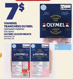 Provigo VIANDES TRANCHÉES OLYMEL | OLYMEL SLICED MEATS , 175/250 G offer