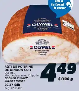 IGA OLYMEL COOKED TURKEY BREAST ROAST offer