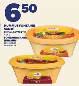 Provigo HUMMUS FONTAINE SANTÉ | FONTAINE SANTÉ HUMMUS offer