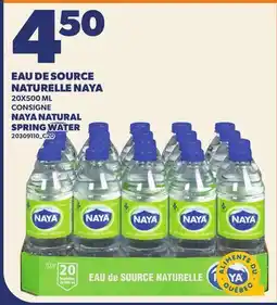 Provigo EAU DE SOURCE NATURELLE NAYA | NAYA NATURAL SPRING WATER offer