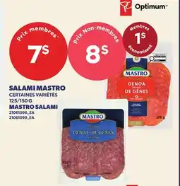 Provigo SALAMI MASTRO | MASTRO SALAMI, 125/150 G offer