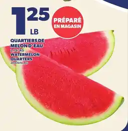 Provigo QUARTIERS DE MELON D'EAU | WATERMELON QUARTERS offer