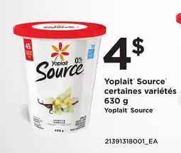 Provigo YOPLAIT SOURCE | YOPLAIT SOURCE offer