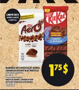 Provigo BARRES DE CHOCOLAT AERO, CRUNCH OU KIT KAT NESTLÉ | NESTLÉ AERO, CRUNCH OR KIT KAT CHOCOLATE BARS offer