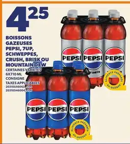 Provigo BOISSONS GAZEUSES PEPSI, 7UP, SCHWEPPES, CRUSH, BRISK OU MOUNTAIN DEW offer