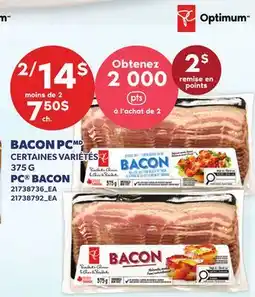 Provigo BACON PC | PC BACON offer