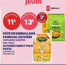 Provigo PÂTE EN EMBALLAGE FAMILIAL OLIVIERI | OLIVIERI FAMILY PACK PASTA offer