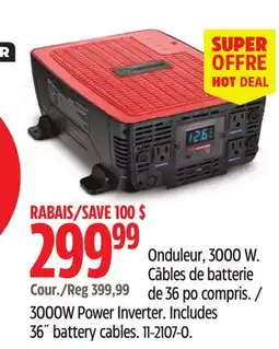 Canadian Tire MOTOMASTER 3000W Power Inverter offer