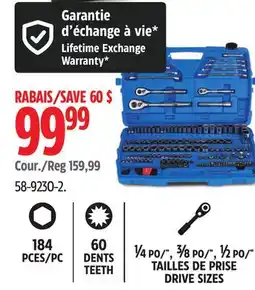Canadian Tire General Use Socket Sets offer