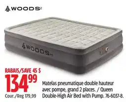 Canadian Tire WOODS Queen Double-High Air Bed with Pump offer