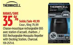 Canadian Tire Thermacell E65 Rechargeable Mosquito Repeller with Docking Station, Charcoal offer