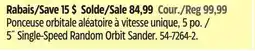 Canadian Tire 5˝ Single-Speed Random Orbit Sander offer