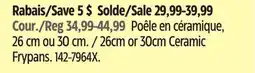 Canadian Tire Greenpan 26cm or 30cm Ceramic Frypans offer