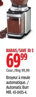Canadian Tire Automatic Burr Mill offer