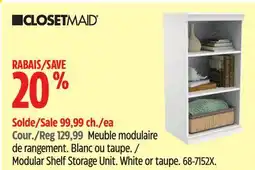 Canadian Tire Closetmaid Modular Shelf Storage Unit offer