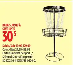 Canadian Tire Selected Sherwood Sports Equipment offer