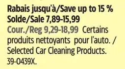 Canadian Tire Selected Car Cleaning Products offer