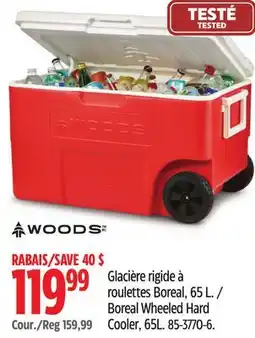 Canadian Tire Woods Boreal Wheeled Hard Cooler offer