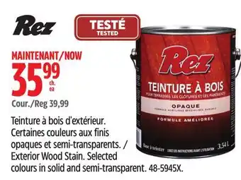 Canadian Tire Exterior Wood Stain offer