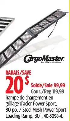 Canadian Tire CargoMaster Steel Mesh Power Sport Loading Ramp, 80˝ offer